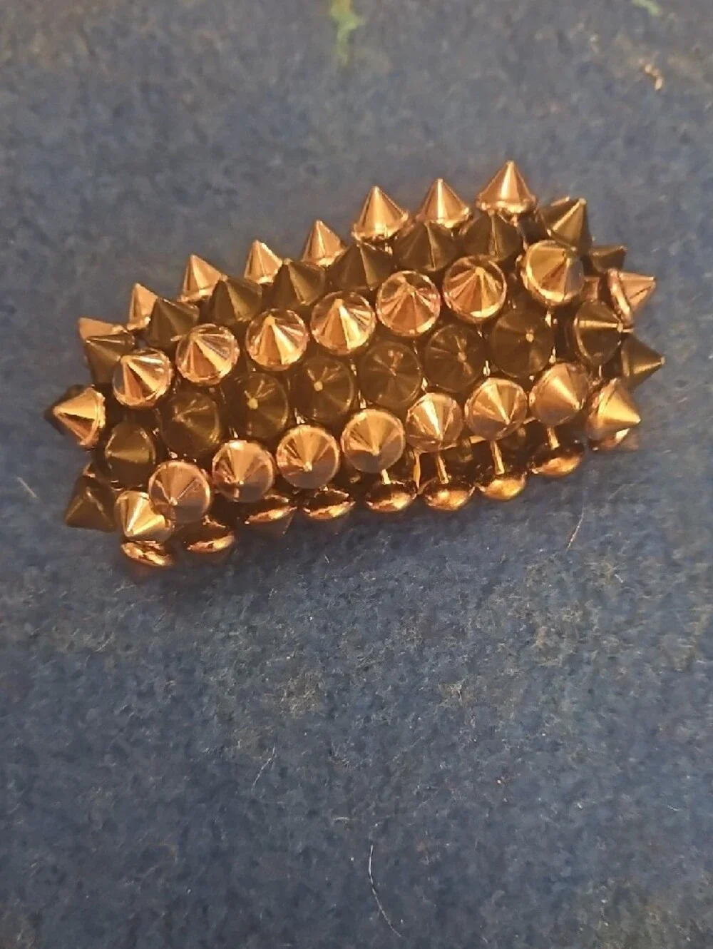 6 For $15 Black and Silver Spike Stretch Bracelet